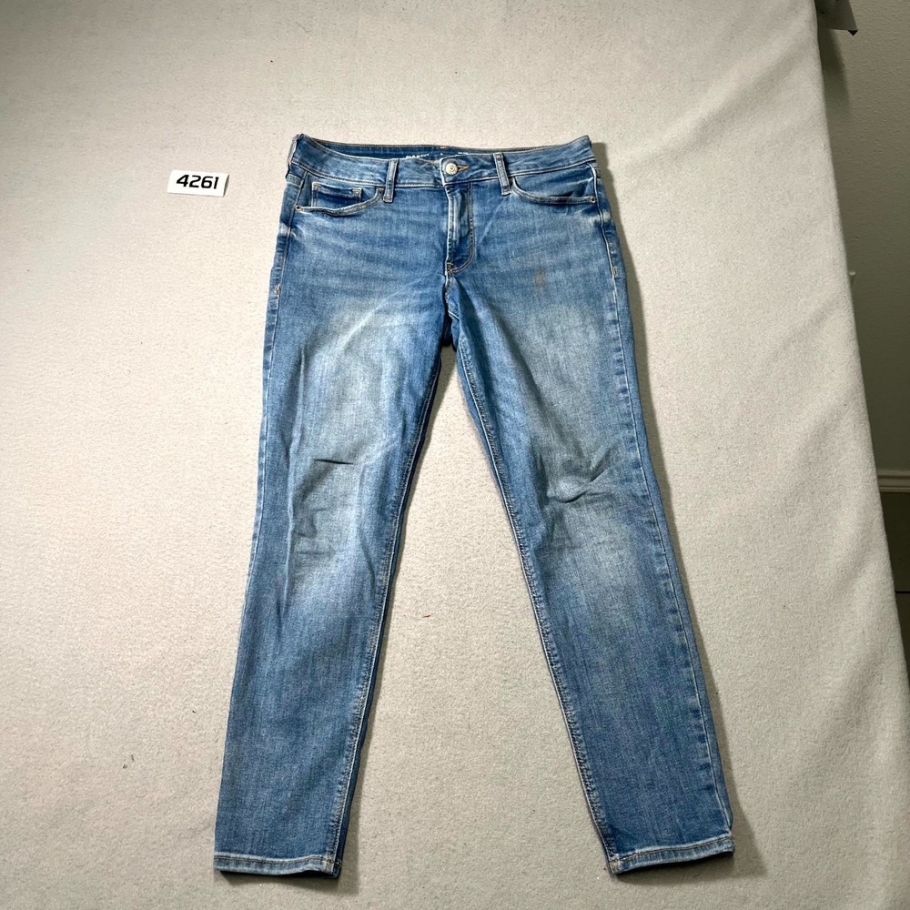 Old Navy Rockstar Super Skinny Jeans Womens 8 Blue Cotton Stretch Medium Wash